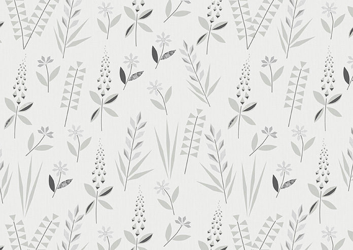 Woodland Phlox, Snow - Twist&Fit Roller Blind - Image 6